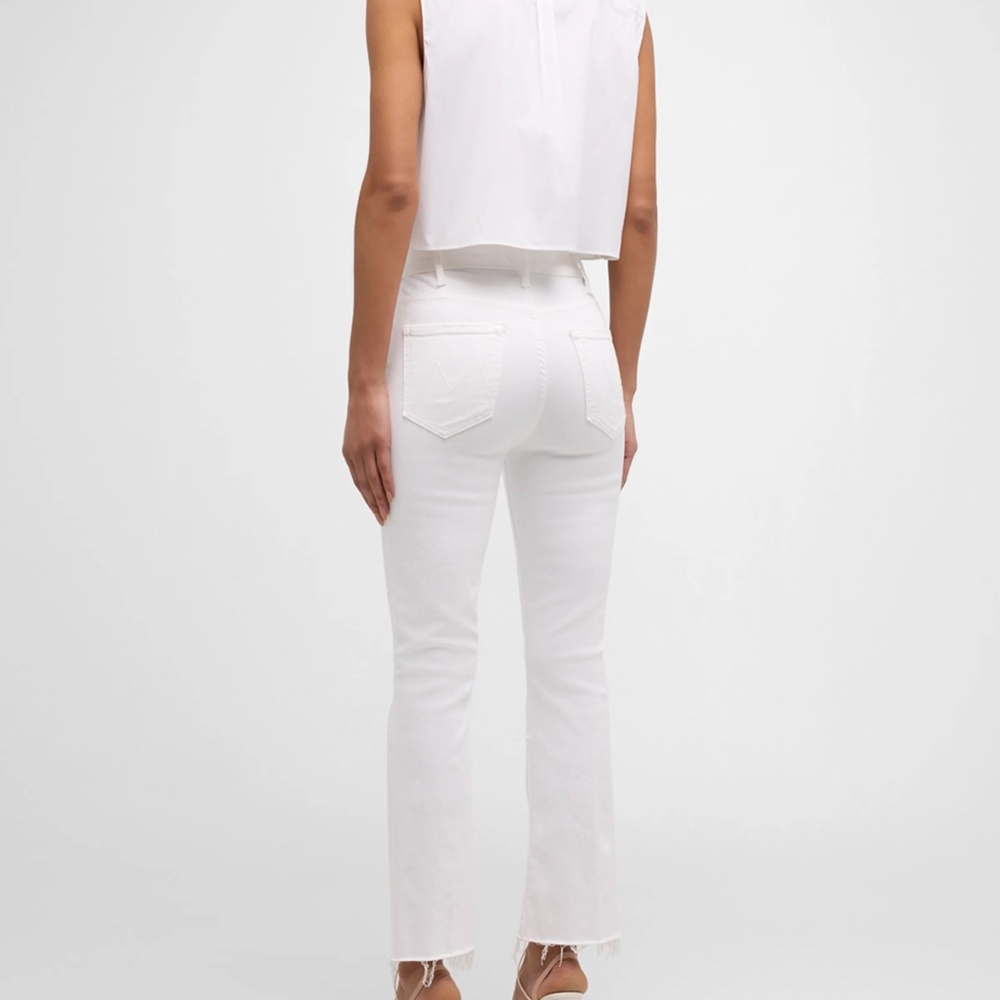MOTHER The Hustler Ankle Fray White Women's Jeans Size 26 NWT - Picture 6 of 6